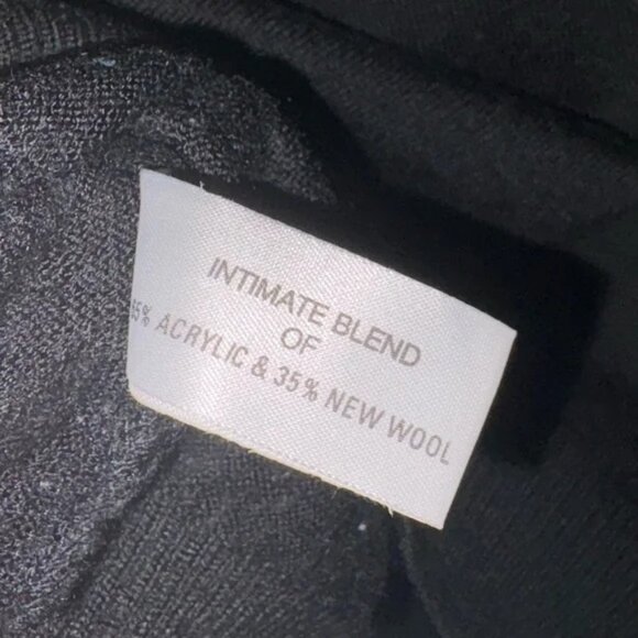 Adonis size M Classic Black Men's Sweater, wool blend, simple - Picture 2 of 4